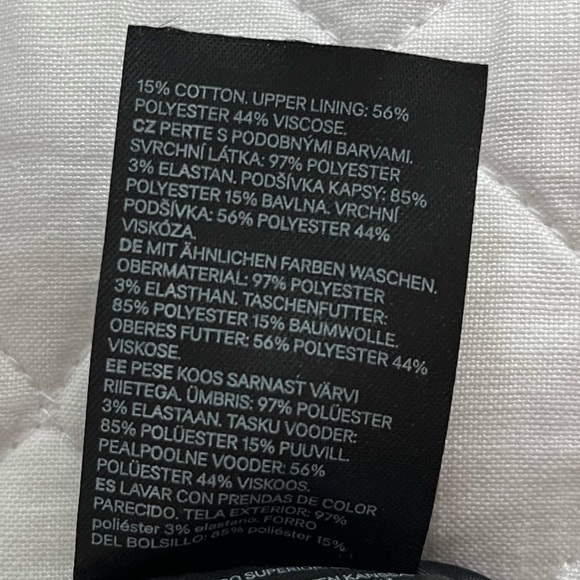 H & M Navy Blue Cropped Jumpsuit Size 8 - Picture 9 of 10